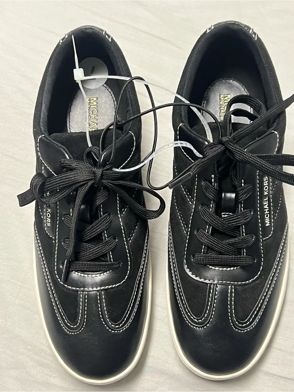 Michael Kors Women's Black Designer Fashion Sneakers